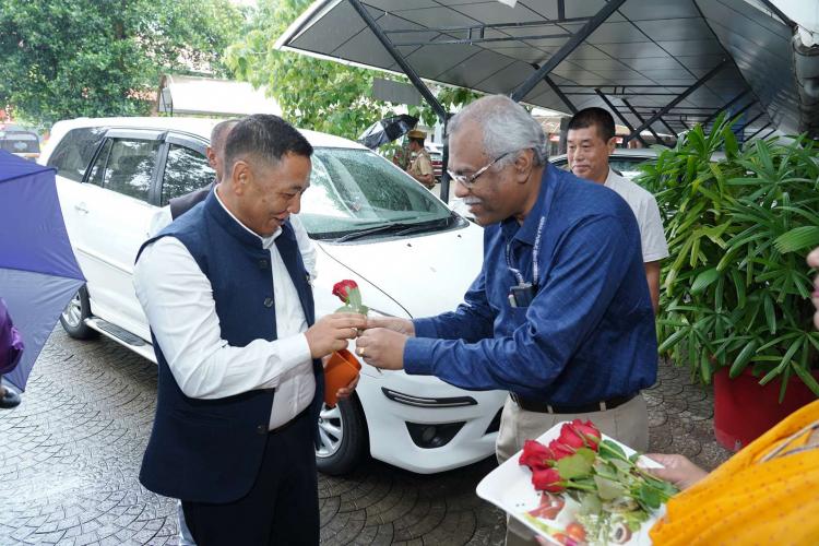 Visit of Nagaland members