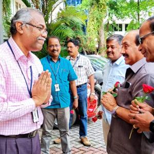 Visit of Hon'ble Members of TNPSC Dr.P.Krishnakumar,Thiru.AV Balusamy, Fr.M.Arockiya Raj on 05/04/2023